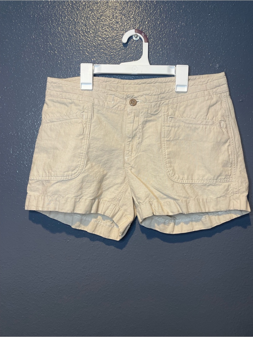 The North Face Women’s Beige Pinstripe Casual Hiking Shorts Size 10 Reg SKU025